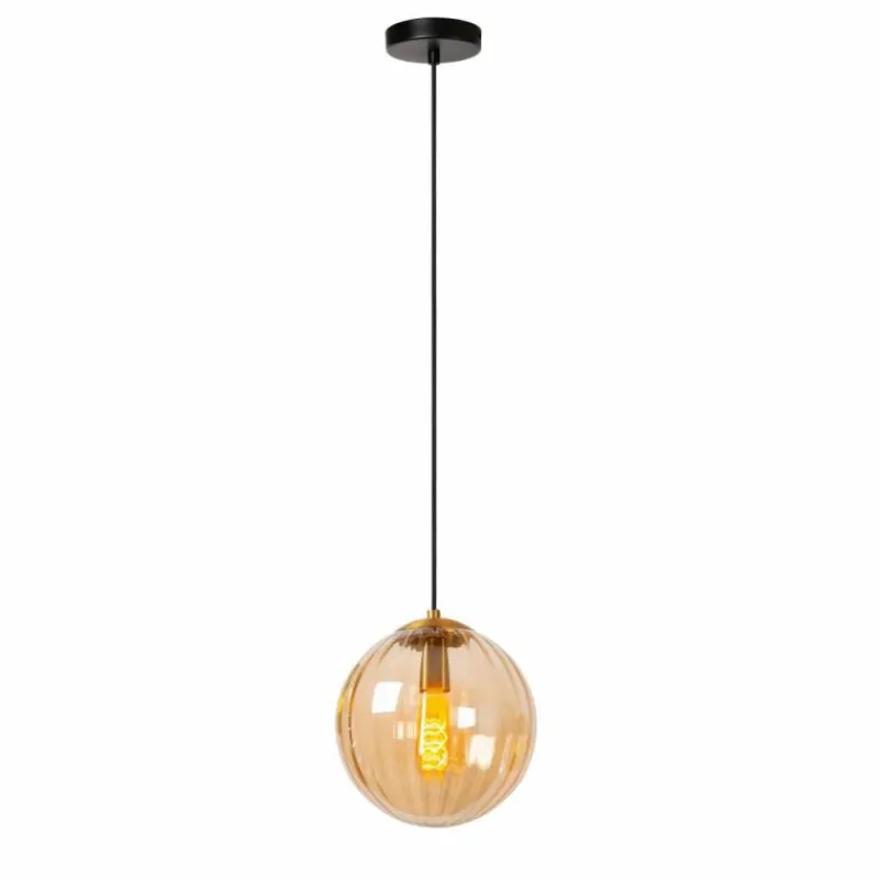 Luminaires Lucide Suspension Lucide MONSARAZ Noir, 1 lumière