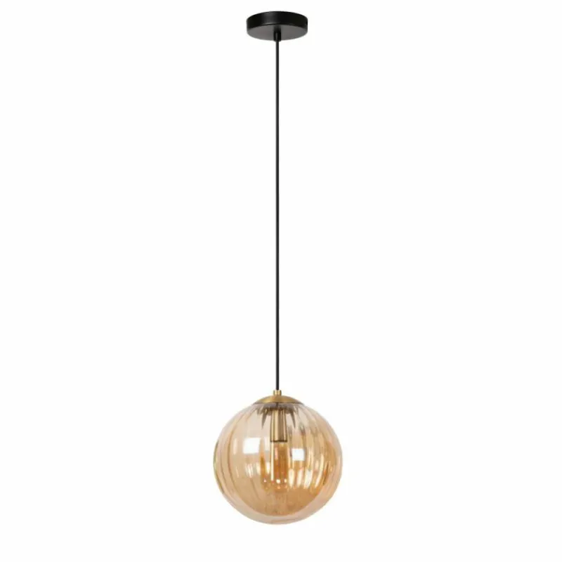 Luminaires Lucide Suspension Lucide MONSARAZ Noir, 1 lumière