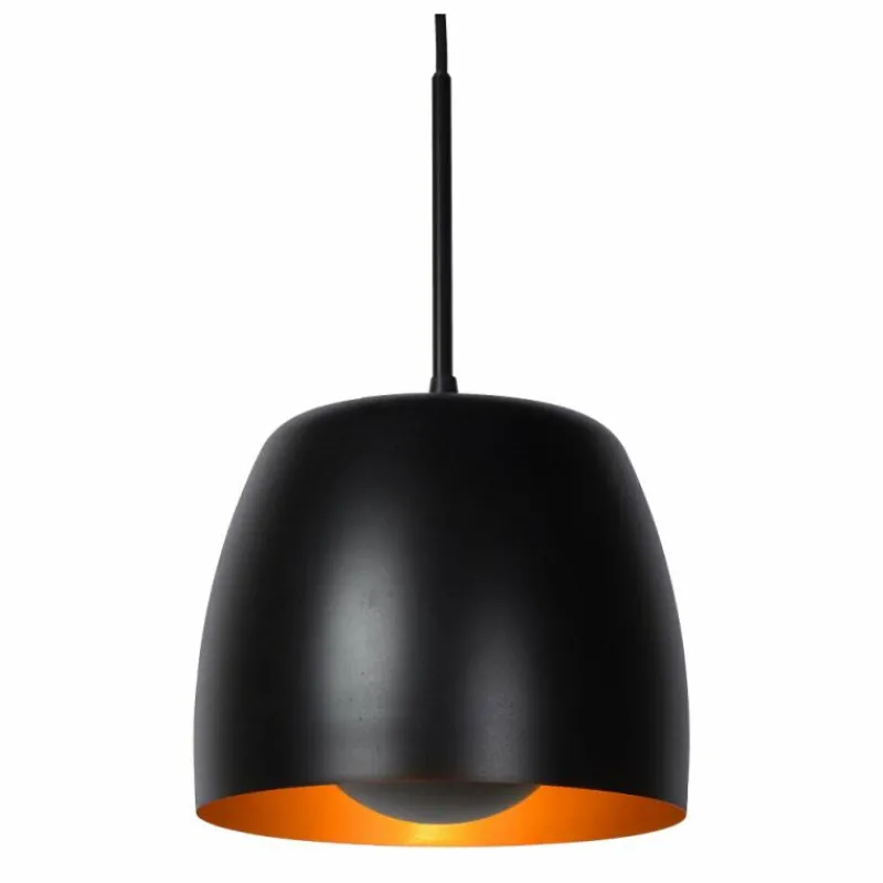 Luminaires Rustiques-Luminaires Lucide Suspension Lucide NOLAN Noir, 3 lumières