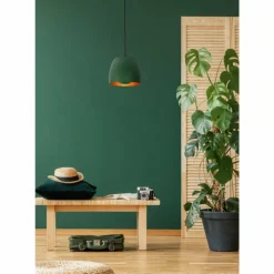 Luminaires Rustiques-Luminaires Lucide Suspension Lucide NOLAN Vert, 1 lumière