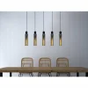 Suspension Verre Fumé-Luminaires Lucide Suspension Lucide ORLANDO Gris, Rouille, 5 lumières