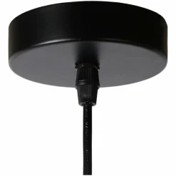 Luminaires Rustiques-Luminaires Lucide Suspension Lucide ORRIN Noir, 1 lumière