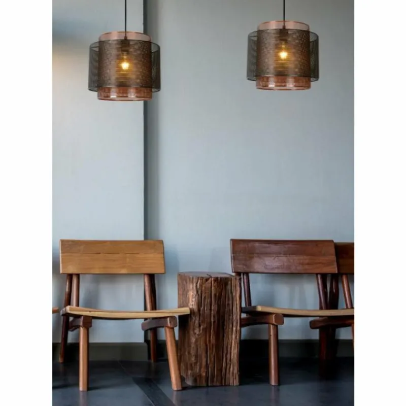 Lampe Turque-Luminaires Lucide Suspension Lucide ORRIN Noir, 2 lumières