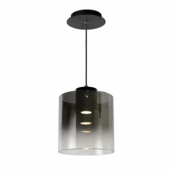 Luminaires Scandinaves-Luminaires Lucide Suspension Lucide OWINO LED Gris, 1 lumière