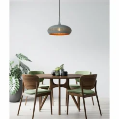 Lampes Vintages & Rétros-Luminaires Lucide Suspension Lucide RAYCO Gris, 1 lumière