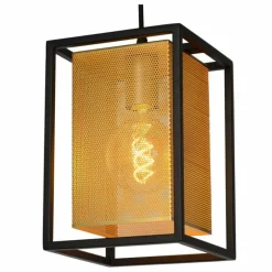 Lampes Dorées-Luminaires Lucide Suspension Lucide SANSA Noir, 1 lumière