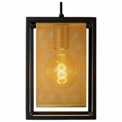 Lampes Dorées-Luminaires Lucide Suspension Lucide SANSA Noir, 1 lumière