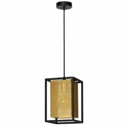 Lampes Dorées-Luminaires Lucide Suspension Lucide SANSA Noir, 1 lumière