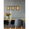 Lampes Dorées-Luminaires Lucide Suspension Lucide SANSA Noir, 3 lumières