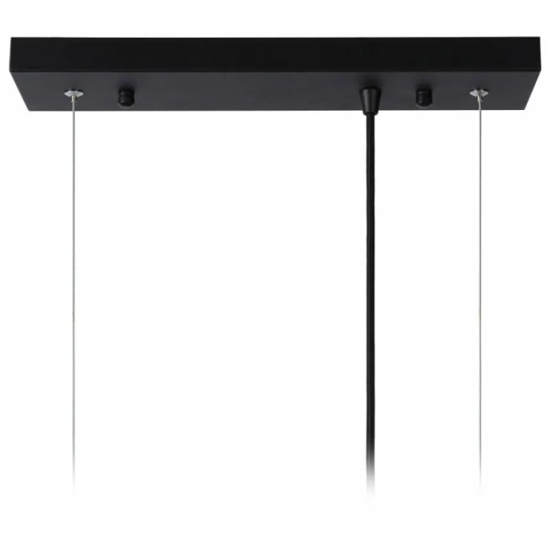 Lampes Dorées-Luminaires Lucide Suspension Lucide SANSA Noir, 3 lumières