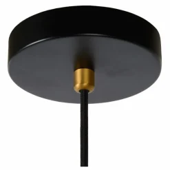 Luminaires Rustiques-Luminaires Lucide Suspension Lucide SELIN Noir, 1 lumière
