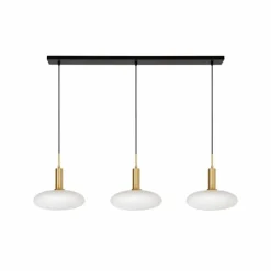 Luminaires Lucide Suspension Lucide SINGALA Or, Laiton, 3 lumières