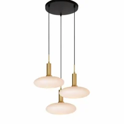 Luminaires Lucide Suspension Lucide SINGALA Or, Laiton, 3 lumières