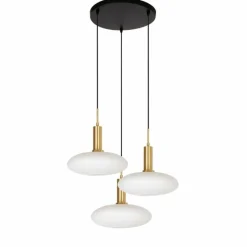 Luminaires Lucide Suspension Lucide SINGALA Or, Laiton, 3 lumières