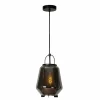 Suspension Verre Fumé-Luminaires Lucide Suspension Lucide SISKA Noir, 1 lumière