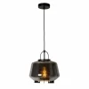 Suspension Verre Fumé-Luminaires Lucide Suspension Lucide SISKA Noir, 1 lumière