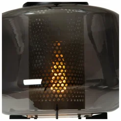 Suspension Verre Fumé-Luminaires Lucide Suspension Lucide SISKA Noir, 1 lumière