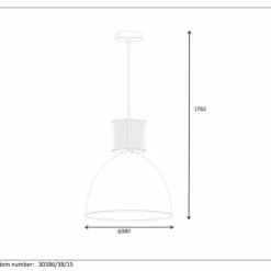 Luminaires Scandinaves-Luminaires Lucide Suspension Lucide SMOKY Gris, 1 lumière