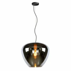 Luminaires Rustiques-Luminaires Lucide Suspension Lucide SOUFIAN Gris, 1 lumière