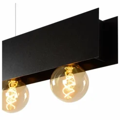 Luminaires Rustiques-Luminaires Lucide Suspension Lucide SURTUS Noir, 4 lumières