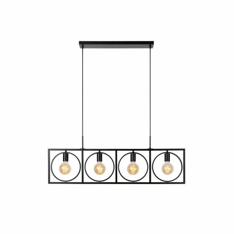 Luminaires Lucide Suspension Lucide SUUS Noir, 4 lumières* Suspensions