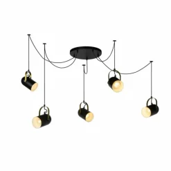 Luminaires Lucide Suspension Lucide SWAPP Noir, 5 lumières* Suspensions