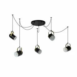 Luminaires Lucide Suspension Lucide SWAPP Noir, 5 lumières* Suspensions