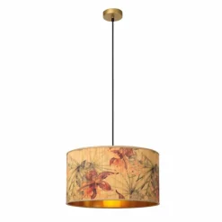 Lampes En Bois-Luminaires Lucide Suspension Lucide TANSELLE Multicolore, 1 lumière