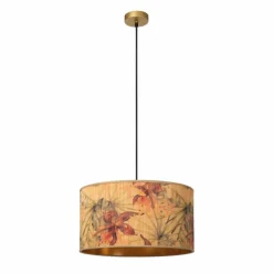 Lampes En Bois-Luminaires Lucide Suspension Lucide TANSELLE Multicolore, 1 lumière