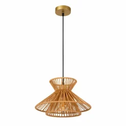 Lampes Dorées-Luminaires Lucide Suspension Lucide TASMAN Or, Laiton, 1 lumière