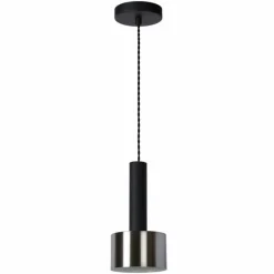 Luminaires Scandinaves-Luminaires Lucide Suspension Lucide TEUN Noir, 1 lumière