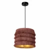 Lampes En Tissu-Luminaires Lucide Suspension Lucide TOGO Noir, 1 lumière