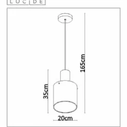 Luminaires Lucide Suspension Lucide TOLEDO Cuivre, 1 lumière
