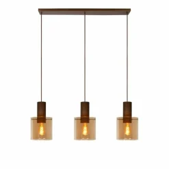 Luminaires Lucide Suspension Lucide TOLEDO Cuivre, 3 lumières