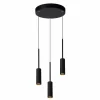 Luminaires Lucide Suspension Lucide TUBULE LED Noir, 3 lumières* Éclairage Led