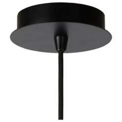Luminaires Scandinaves-Luminaires Lucide Suspension Lucide WOLFRAM Noir, 1 lumière