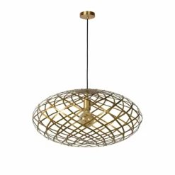 Lampes Dorées-Luminaires Lucide Suspension Lucide WOLFRAM Or, 1 lumière