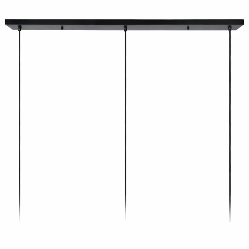 Lampes Dorées-Luminaires Lucide Suspension Lucide WOLFRAM Noir, 3 lumières