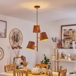 Lampes Industrielles-hofstein Suspension Lungre Rouille, 3 lumières