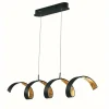 Lampes Dorées-Luminaires Lutec Suspension Lutec HELIX Or, Noir, 4 lumières