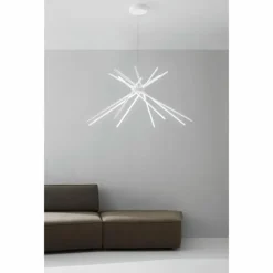 Luminaires Lutec Suspension Lutec SHANGHAI LED Blanc, 8 lumières* Éclairage Led