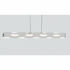 Luminaires Lutec Suspension Lutec WAVE Nickel mat, 3 lumières* Suspensions