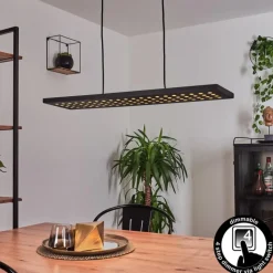 hofstein Suspension Luturula LED Noir, 1 lumière