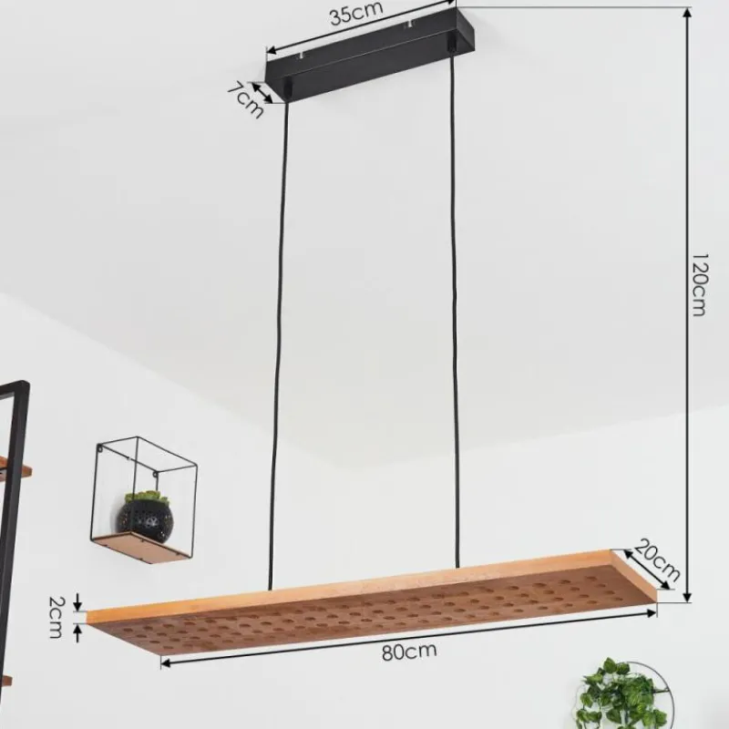 hofstein Suspension Luturula LED Noir, 1 lumière