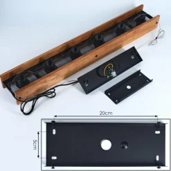 Style Boho-Chic-hofstein Suspension Maahui Écru, Noir, 6 lumières