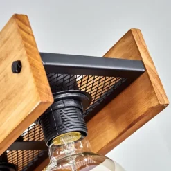 Style Boho-Chic-hofstein Suspension Maahui Écru, Noir, 6 lumières