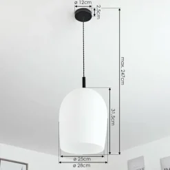 hofstein Suspension Magnano Blanc, 1 lumière