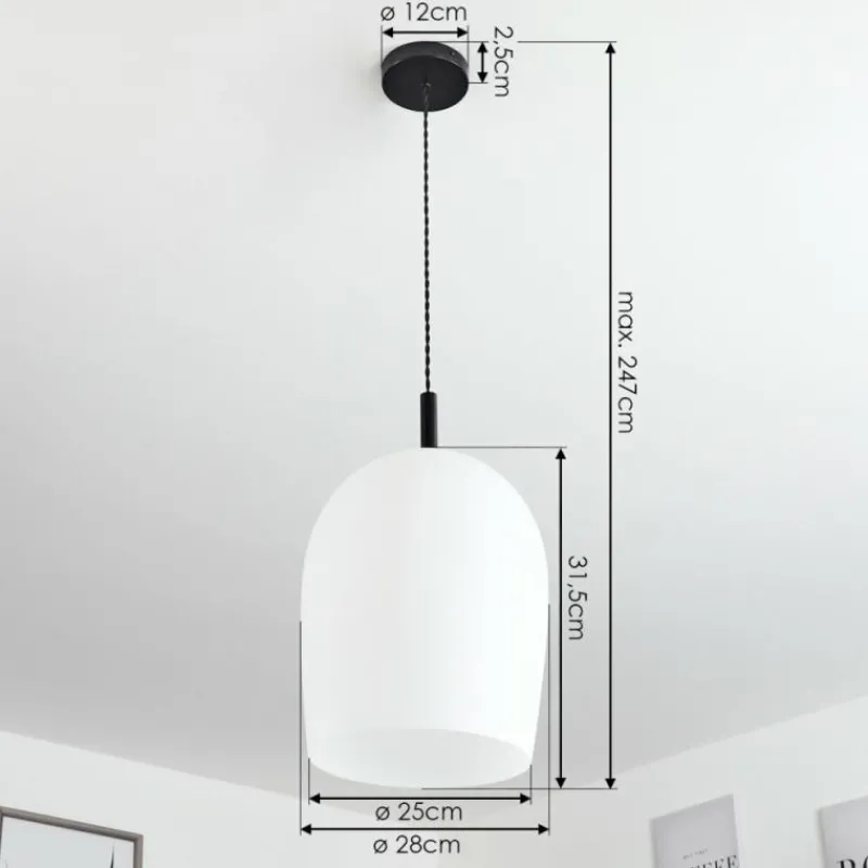 hofstein Suspension Magnano Blanc, 1 lumière