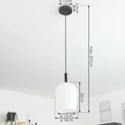 hofstein Suspension Magnano Noir, 1 lumière