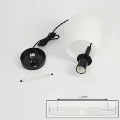 hofstein Suspension Magnano Noir, 1 lumière